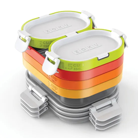 Zoku Neat Stack Food Storage Set, 11-Piece