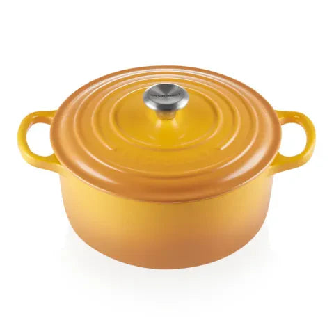 Le Creuset Signature 3.3 Litre Round Cast Iron Casserole, 22cm (Nectar)
